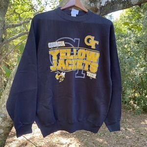 Vintage Georgia Tech Yellow Jackets Sweatshirt Pullover Mens XL
